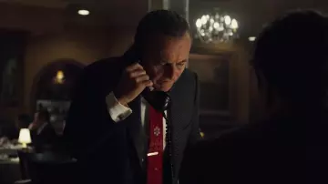 Red Tie worn by Russell Bufalino (Joe Pesci) as seen in The Irishman