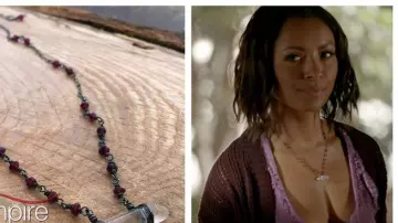 Collier cristal de Bonnie Bennett (Kat Graham) dans Vampire Diaries (S06E12)