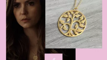 Collier arbre de vie de Elena Gilbert (Nina Dobrev) dans Vampire Diaries (S04E11)