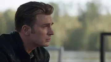 Black Leather Jacket of Steve Rogers / Captain America (Chris Evans) in Avengers: Endgame