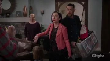 Iro Ashville Leather Jacket worn by Jen (Zoe Lister-Jones) in Life in Pieces Season 4 Episode 13