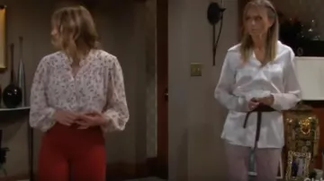 J Brand Alana High Rise Skinny Crop Jeans en Additionneur porté par Abby Newman (Melissa Ordway) comme on le voit sur les Jeunes et Les Agités du 19 septembre 2019