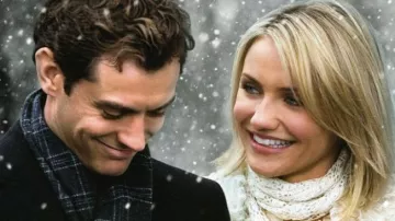 The blue scarf plaid worn by Graham (Jude Law) in The Holiday