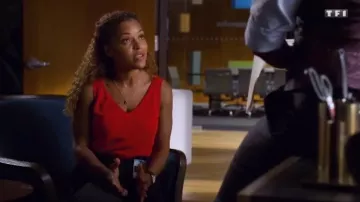 The top red from Dr. Claire Browne (Antonia Thomas) in Good Doctor Season 2 Episode 3