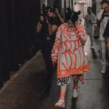 Manches longues portées par Billie Eilish sur l'Instagram account @billieeilish