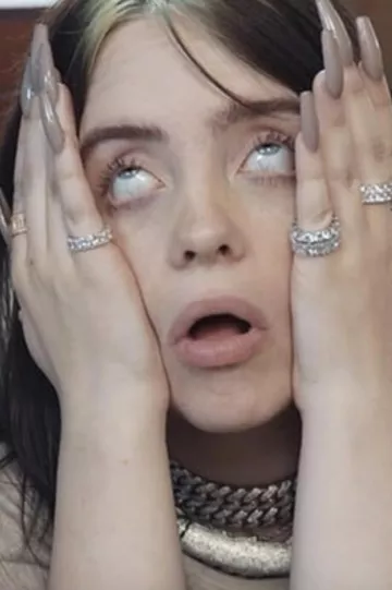 Cuban Link Necklace Choker worn by Billie Eilish on Instagram picture
