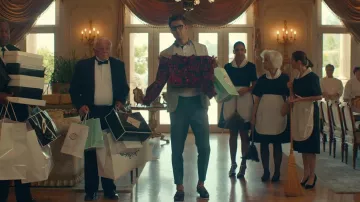 The moccasins worn by an extra in the movie clip Liar of Camila Cabello