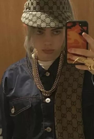 The cap visor Gucci worn by Billie Eilish on a post-Instagram