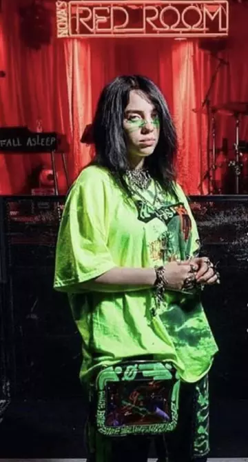 Le sac à main Skoot Apparel porté par Billie Eilish sur un post Instagram