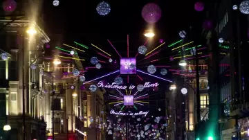 Oxford Street London UK as seen in Last Christmas