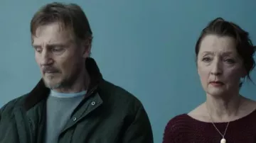 Olive Parka Jacket worn by Tom (Liam Neeson) as seen in Ordinary Love