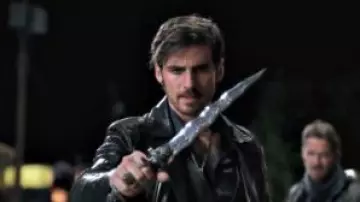 The dagger's corrugated dark magician of Captain Killian 'Hook' Jones (Colin O'donoghue) on Once Upon a Time (S06E10)