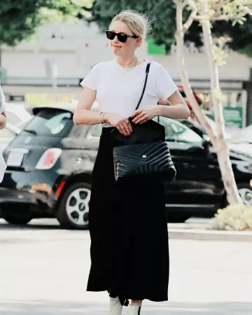 Hanes Karla The Crew usada por Amber Heard en Los Ángeles 20 de septiembre de 2019