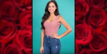 Lulus Pink Pretty Pleased Mauve Pink Tie-Strap Bodysuit worn by Victoria F. in The Bachelor Season 24 Promo