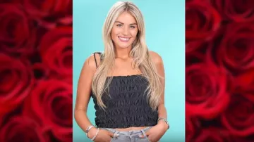 Urban Outfitters Noir Vernis Top porté par Payton M dans Le Bachelor Saison 24 Promo