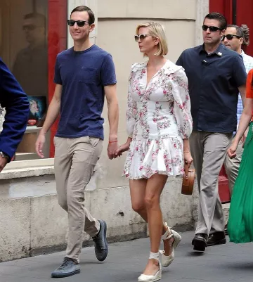 Alpargatas Castaner Carina Canvas Wedge usadas por Ivanka Trump frente al Hotel De Russi Roma 21 de septiembre de 2019