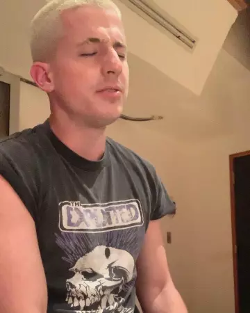 The Exploited Tee worn by Charlie Puth on the Instagram account @charlieputh