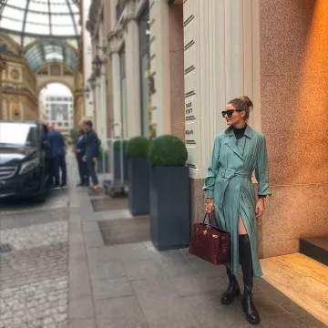 Gianvito Rossi Marsden Botas usadas por Olivia Palermo Instagram Pic septiembre 23, 2019