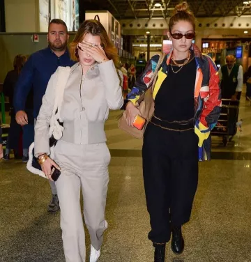 Commission Cotton Gabardine Jacket worn by Bella Hadid Milan, Italy September 22, 2019