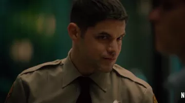 Uniform Clip-On Tie worn by Larkin (Jeremy Jordan) in American Son