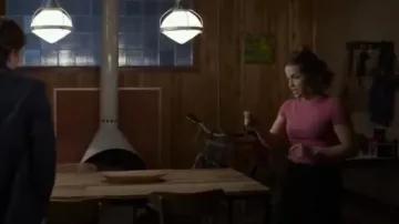 Next Level Pink Ladies' Boyfriend T-Shirt worn by Lea Dilallo (Paige Spara) in The Good Doctor Season 3 Episode 1