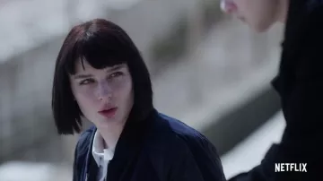 Black Sports Jacket worn by Ludovica (Alice Pagani) in Baby Season 2