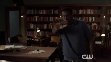 Grey Polo Shirt worn by J'onn J'onzz (David Harewood) in Supergirl Season 5
