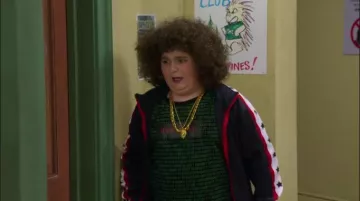 21 men green hysteria graphic tee worn by Chewy (Elie Samouhi) in Team Kaylie Season 1 Episode 4