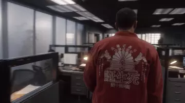 The red jacket worn by Karim Washington (Kingsley Ben-Adir) in The OA S02E02
