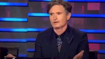 Paul smith dreamer print shirt worn by Panelist (Dave Hughes) in The Masked Singer AU Season 1 Episode 1