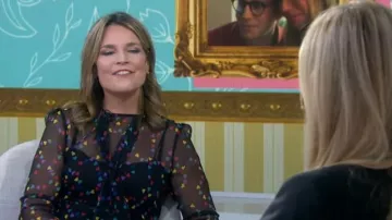 HVN elisa robe portée par Savannah Guthrie aujourd'Hui 26 septembre 2020