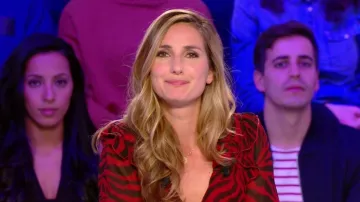 The long dress red and black printed zebra Ba&sh of Mary Portolano in Channel sport Club