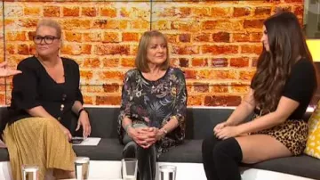 Estelle Jacinta Top worn by Yvie Jones on Studio 10 September 27, 2019