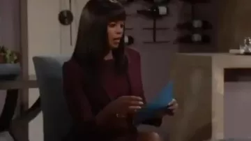 Theory Nichelle Wool Blaz­er worn by Amanda Sinclair (Mishael Morgan) on The Young and the Restless October 1, 2019