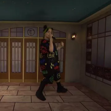 Feak City X Billie Eilish Graffiti Hoodie set in black worn by undefined on the Instagram account @billieeilish 