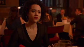 M Missoni Black Jacquard Short Dress worn by Maya (Nathalie Emmanuel) in Four Weddings and a Funeral Season 1 Episode 10