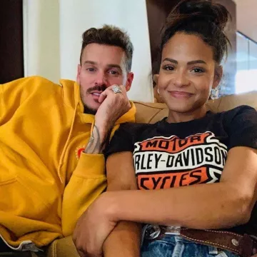The t-shirt Harley Davidson worn by Christina Milian on the account Instagram of @christinamilianfan 