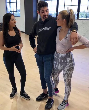 New Balance Cypher V2 Sneakers worn by Hannah Brown Dancing with the Stars Practice October 2, 2019
