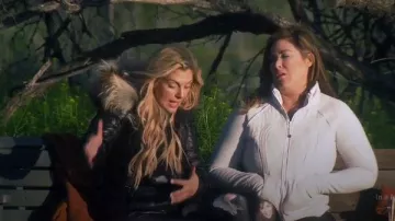 Lululemon gray zip up jacket worn by Emily Simpson in The Real Housewives of Orange County Season 14 Episode 09