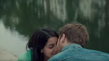 Earrings hoop earrings gold three rings worn by Myriam (Leïla Bekhti) in sweet Song