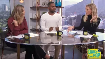 Rachel Comey Tesoro Tigre Imprimer Jeans usés par Morgan Stewart sur E! News 3 Octobre 2019