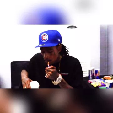Chicago Cubs Cap of Wiz Khalifa on the Instagram account @wizkhalifa