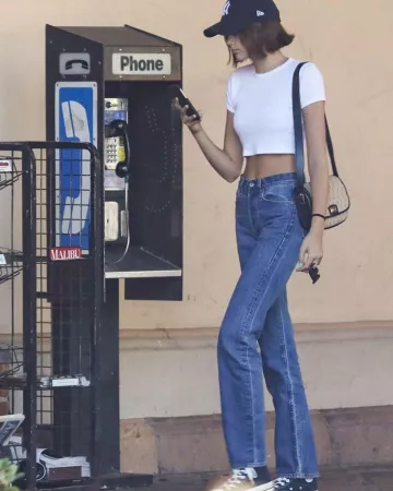 New Era New York Yankees Sombrero usado por Kaia Jordan Gerber CVS octubre 3, 2019