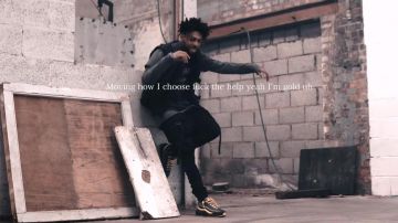 Belted Black Cargo Pants worn by Scarlxrd in his GXLD. music video