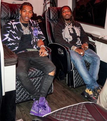 Sneakers Louis Vuitton Trainer Purple Lil Baby on the account Instagram of @lilbaby_1