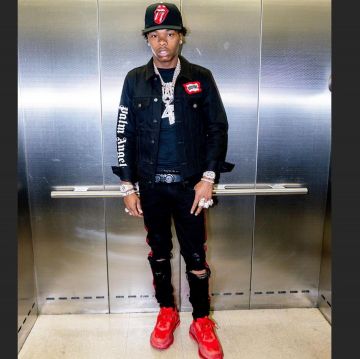 The Jean Jacket Palm Angels x Ice Cream Palm Angels Lil Baby on the account Instagram of @lilbaby_1