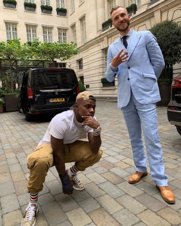 Les Baskets marron Ace GG Supreme Gucci de DaBaby sur le compte Instagram de @dababy