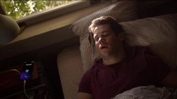 Cardinal red shirt worn by Phil (Adam DeVine) in Jexi