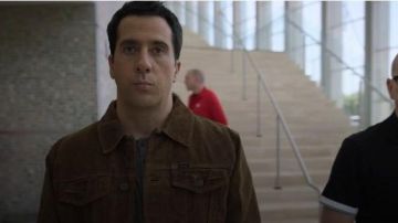 Ralph Lauren suede trucker jacket porté par Jason Antolotti (Troy Garity) dans Ballers Saison 05 Épisode 07