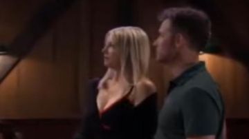 Bcbgmaxazria Strappy bodycon dress worn by Nina Reeves (Cynthia Watros) in General Hospital October 3, 2019